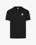 black palvento t-shirt with a logo on a white background
